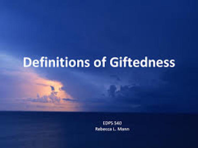 The Maryland Report Publishes the First Formal Definition of Giftedness