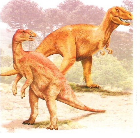 Los dinosaurios dominan la Tierra firme.