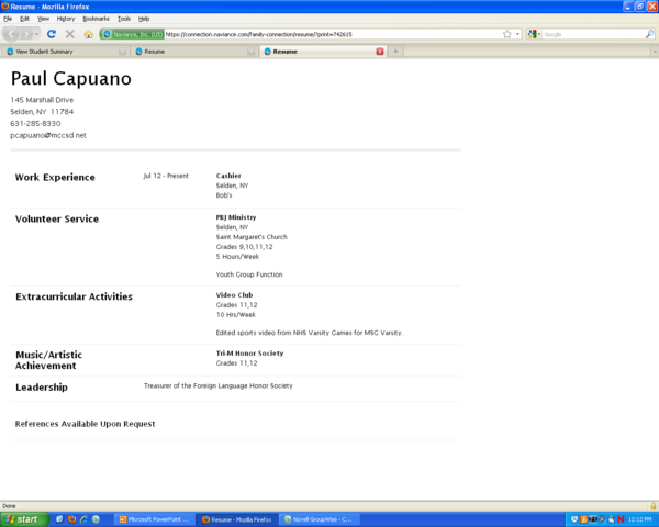 Finalize and print out your resume