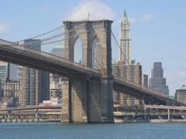 The Brooklyn Bridge Opened.