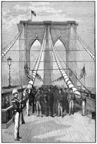 Opening of the Brooklyn Bridge