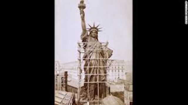 Statue of Liberty given to the U.S.