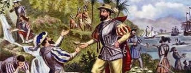 Ponce de Leon lands in Florida