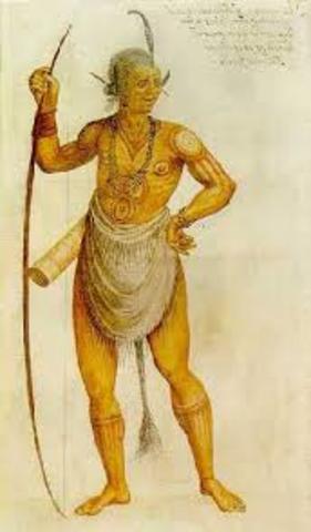 Chief Opechancanough leads rebellion