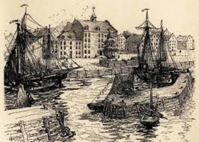 The English take over New Amsterdam