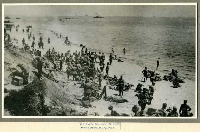 Orderd to Gallipoli