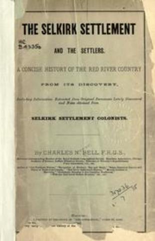 HBC gives Lord Selkirk 300,00km square land for the Selkirk settlement