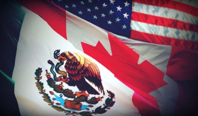 Tratado de Libre Comercio de America del Norte (TLCAN) entre Mexico, Estados Unidos y Canadá