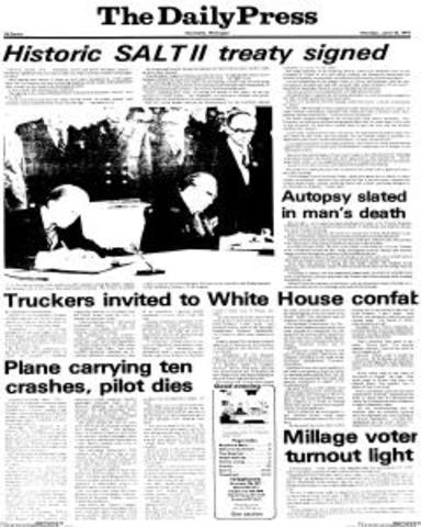SALT II Treaty Signed