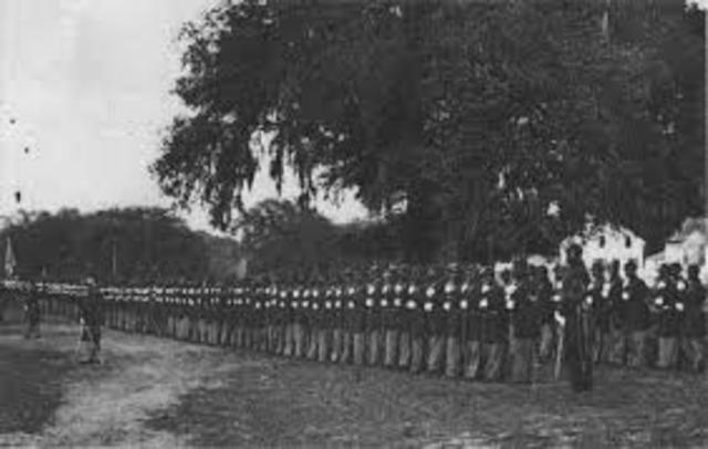 Blacks enter the army