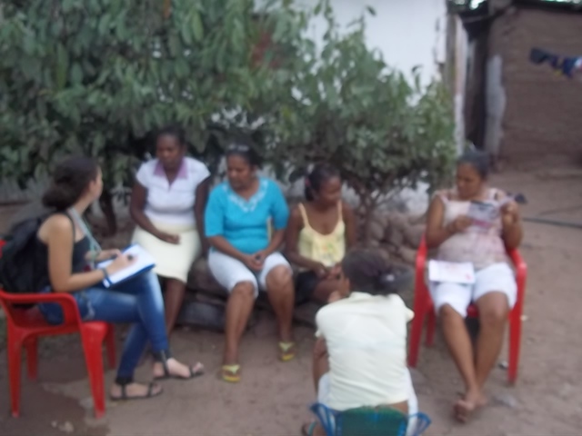 Inicié mi intervención en el contexto comunitario