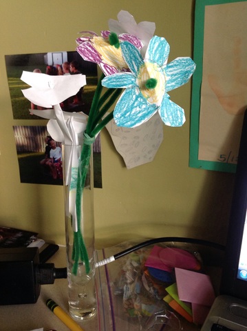 Flowers from my boys.