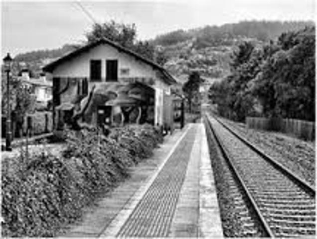 primera linea del ferrocarril a vapor