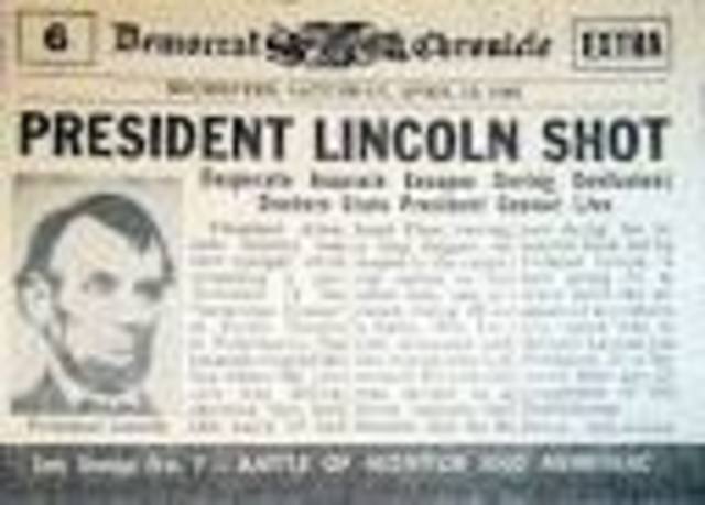President Abraham Lincoln is Assassinated