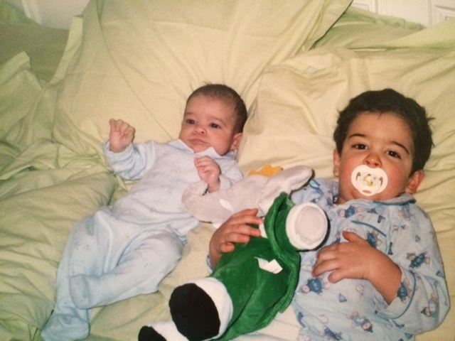 con mi hermano joaquin