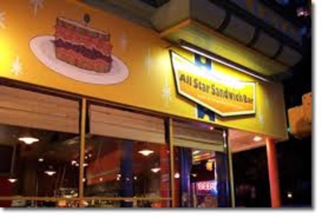 A Sandwich Bar Near the Train Station