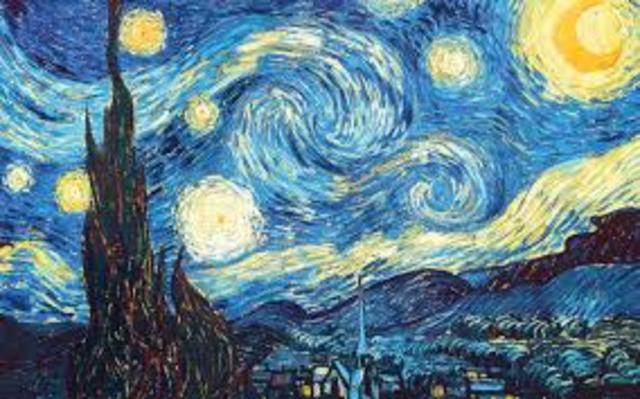 Paints "Starry Night"