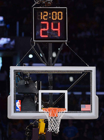 The NBA instituted a 24-second shot clock.