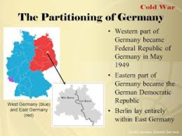 ussr partitions east germany
