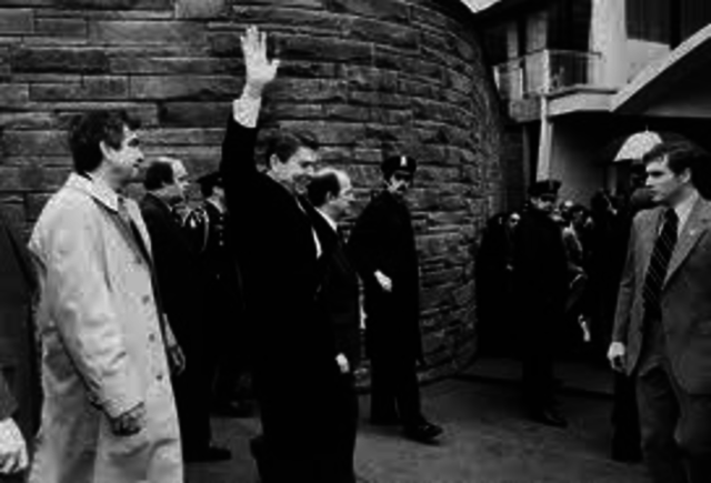 Ronald Reagan is shot