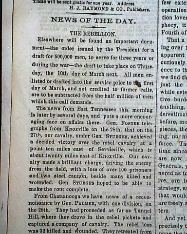 Lincoln Orders a Draft