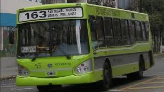 Present simple: I return home by bus