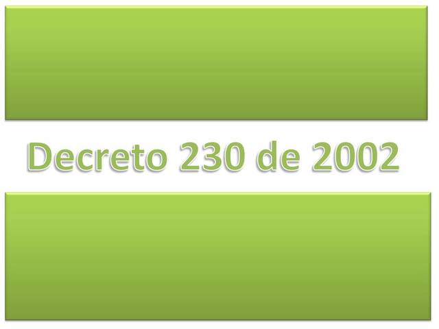 Decreto 230