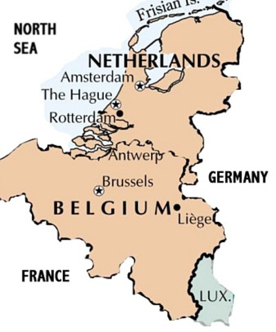 Germany invades Belgium and the Netherlands.