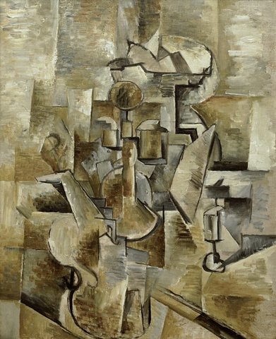 Georges Braque, Violin and Candlestick