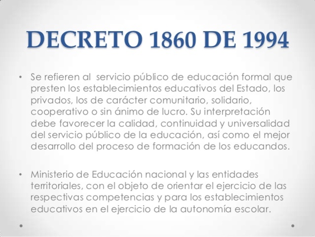 DECRETO 1860 DE 1994