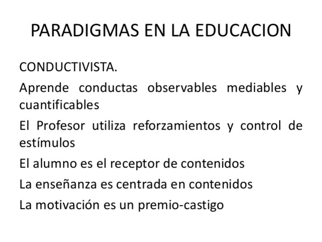 Perez Gomez. Paradigmas del Proceso Educativo