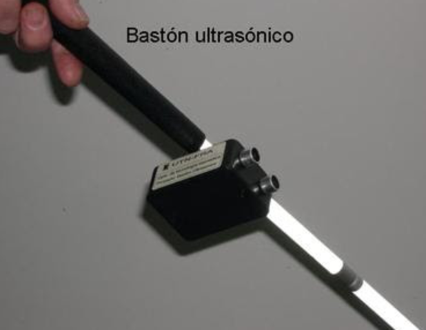 Dispositivo ultrasónico para bastón blanco