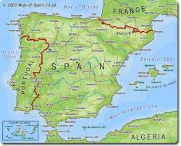 La geografía de Hispaña