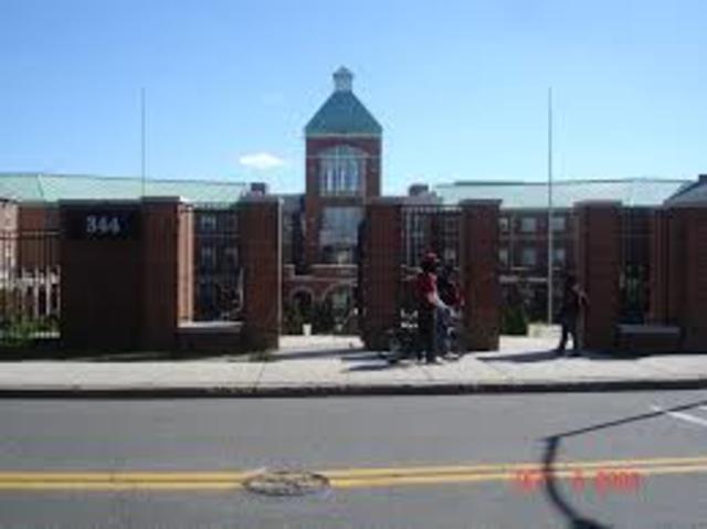 Jackie empiezo la escuela de East Orange Campus