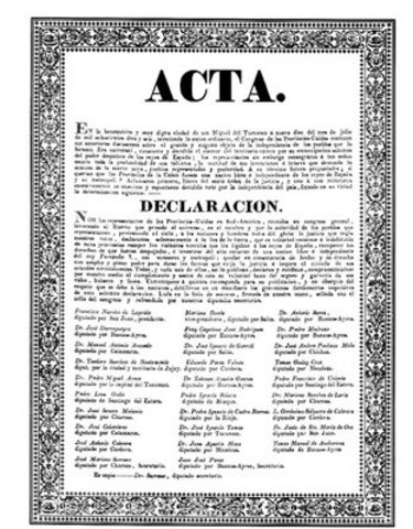 Independencia de las Provincias Unidas del Río de la Plata