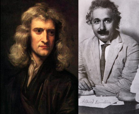 Newton y  Einstein