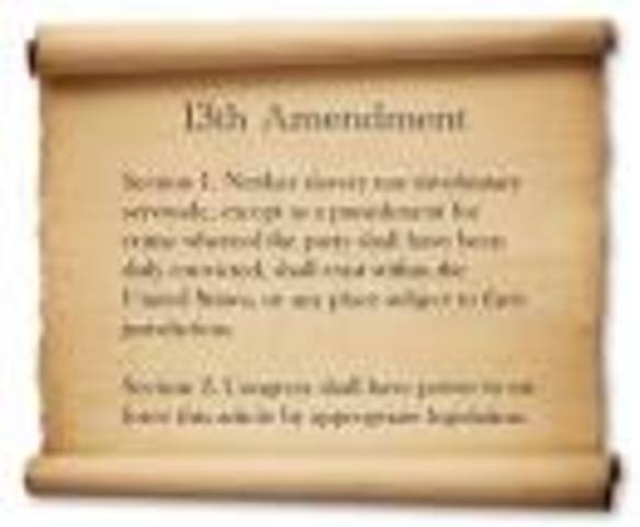 The 13th Amendment is Passed