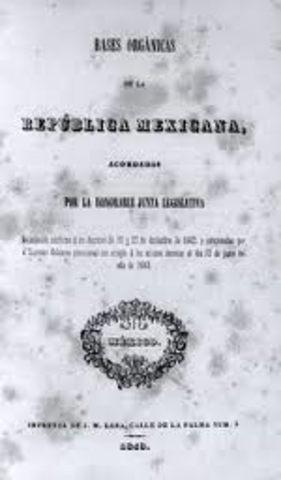 BASES ORGÁNICAS DE LA REPÚBLICA MEXICANA DE 1843