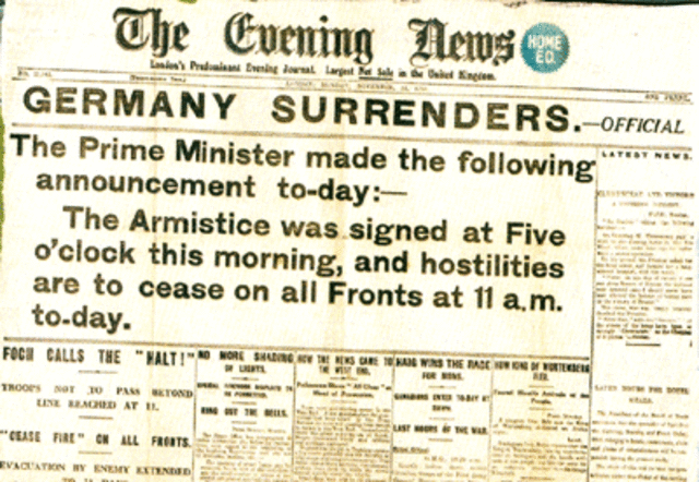 Germany surrenders and the war ends