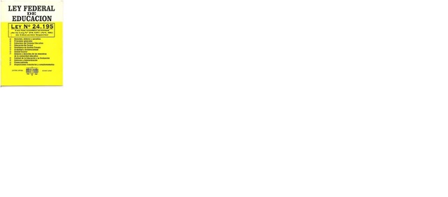 Ley Federal de Educación