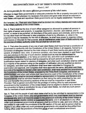 Third Reconstruction Act