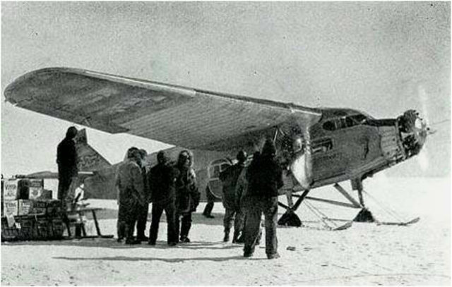the first flight to Antarctica