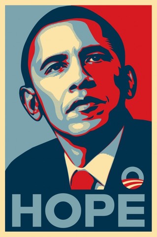 Shepard Fairey's Barack Obama "Hope" poster