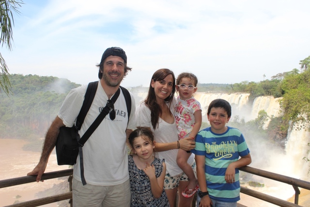 En las cataratas del Iguazu