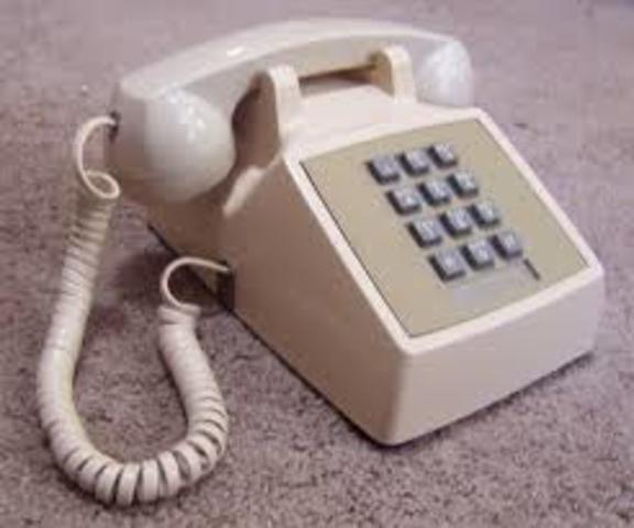 Use of a corded touchtone phone