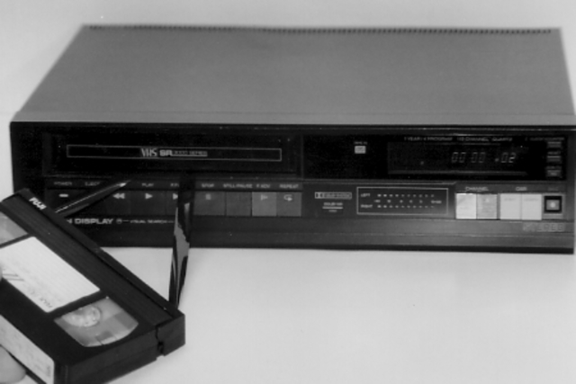 VCR with tape stuck inside....grrr!