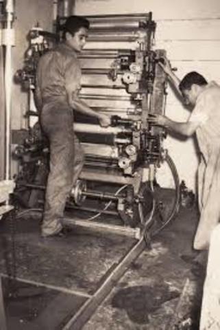 Creacion de la primera impresoras