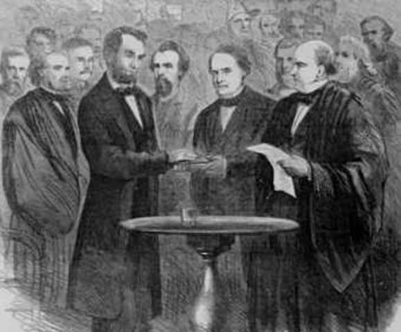 Abraham Lincoln Sworn In