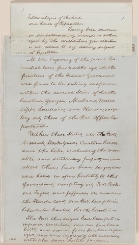 Lincoln Gives a Speech to Congress