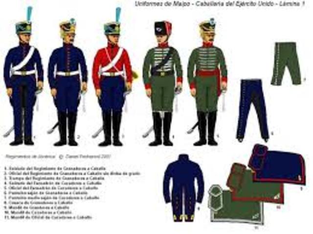 El director Alvarez  Thomas   envia  Los granaderos a Caballo   para Mendoza